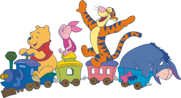 Звери в паровозике на прозрачном фоне