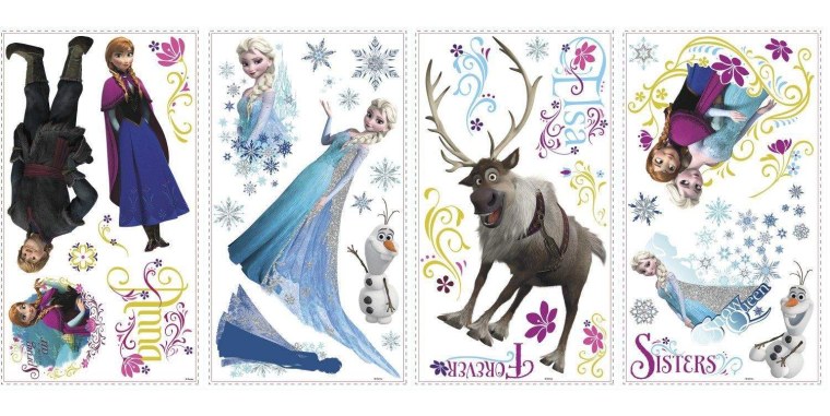 Наклейки с холодным сердцем