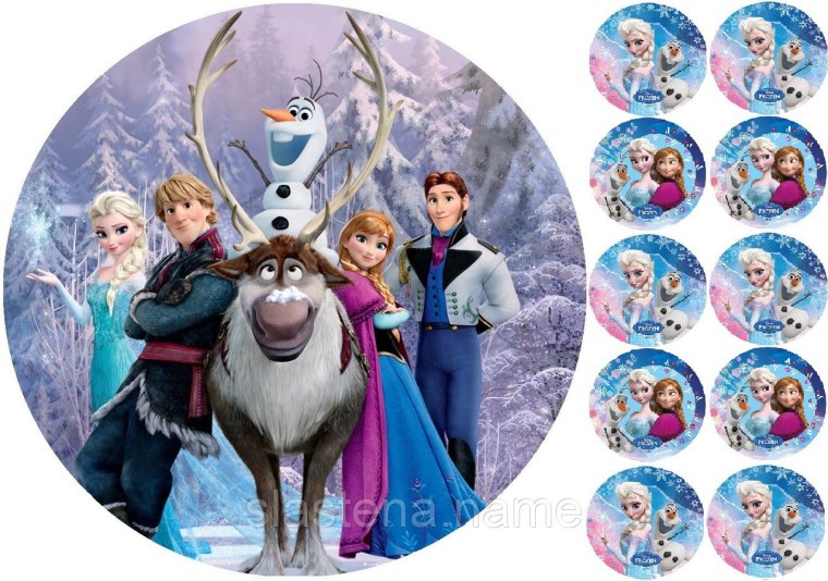 Съедобная печать Холодное сердце