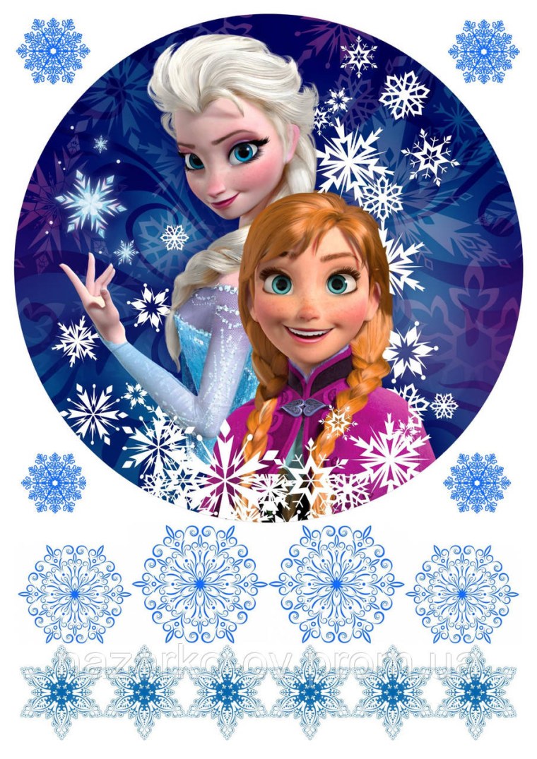 Вафельная картинка Эльза