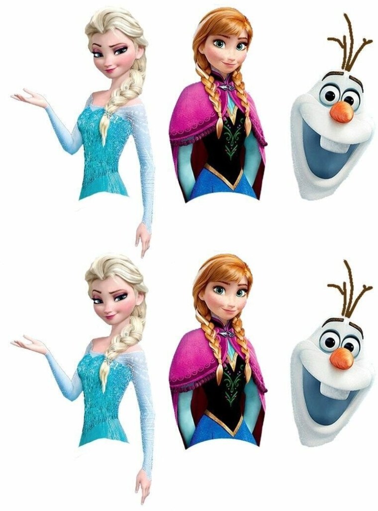 Сахарная печать Холодное сердце Эльза и Анна