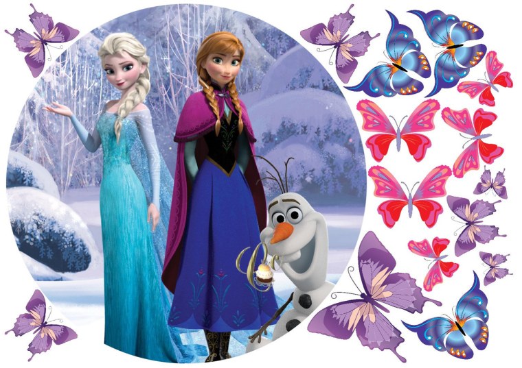 Сахарная печать Холодное сердце Эльза и Анна