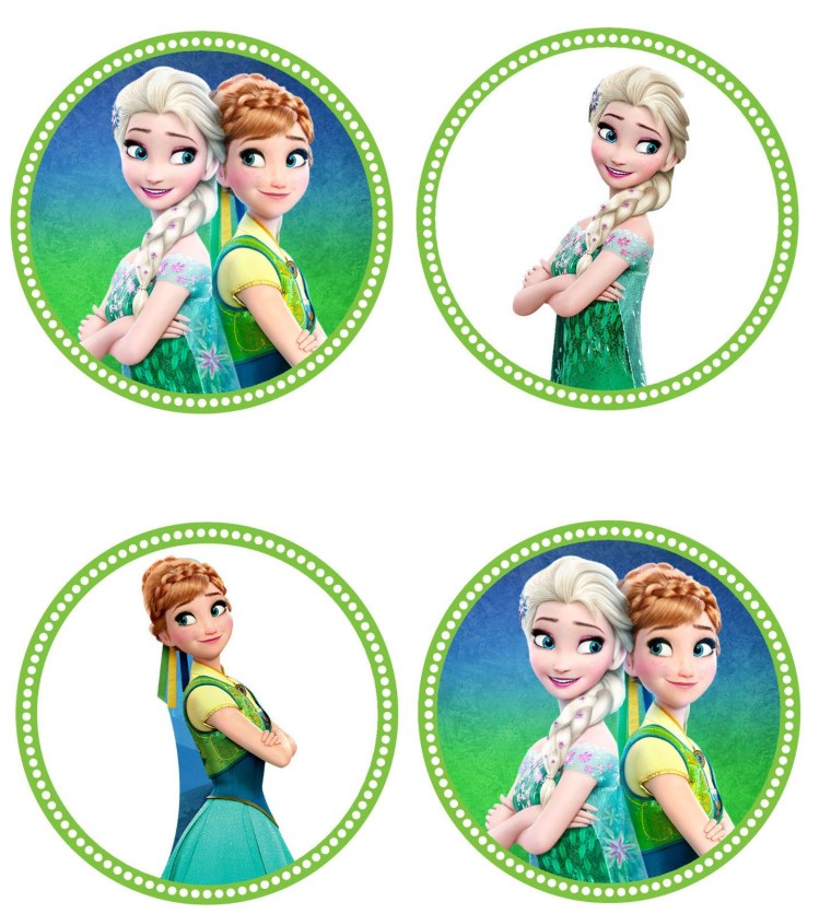 Топперы круглые Холодное сердце