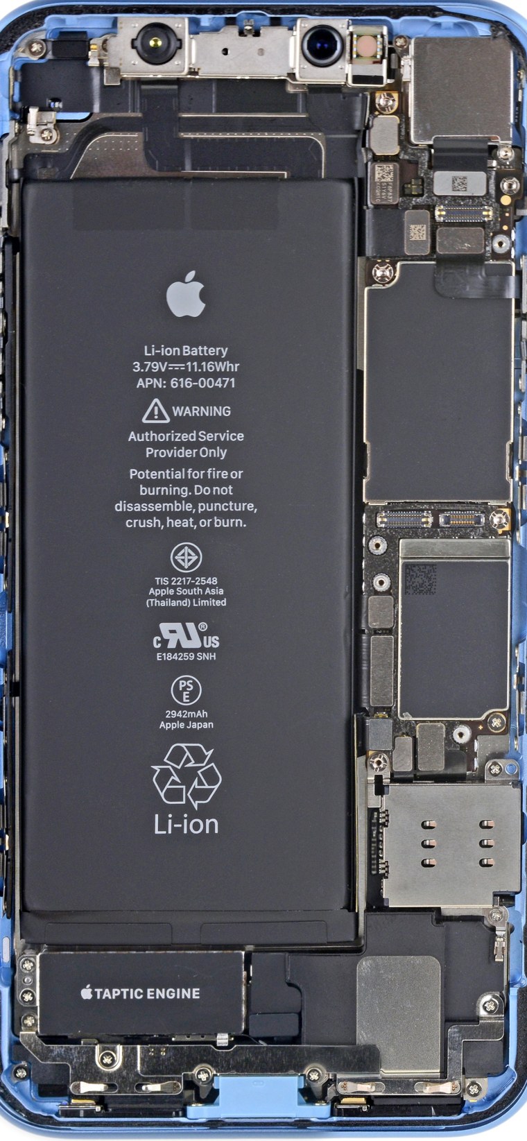IFIXIT iphone 12 внутренности