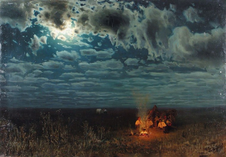 Сергеев Николай ночью в степи