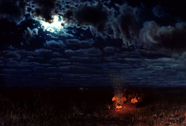 Сергеев Николай ночью в степи