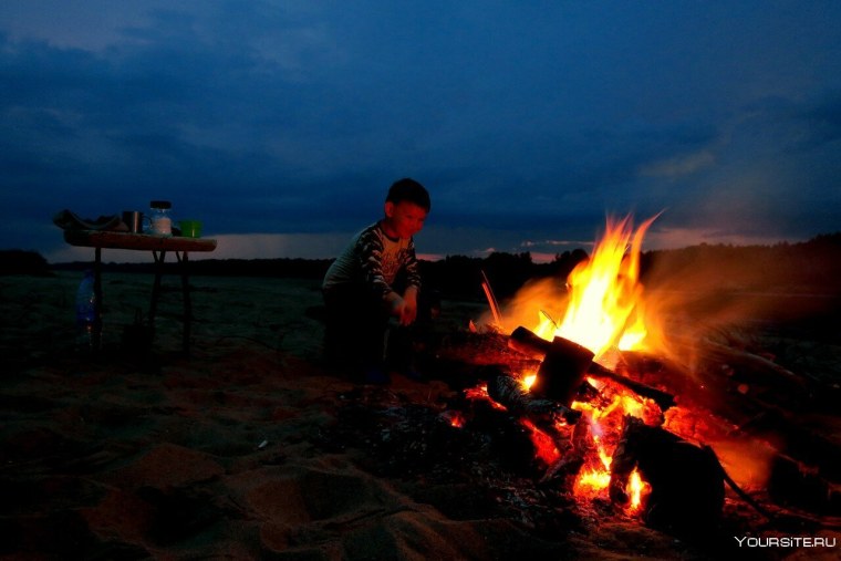 Табунщики у костра