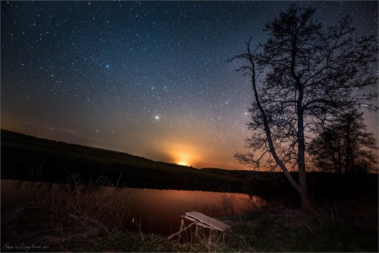 Звездное небо в деревне