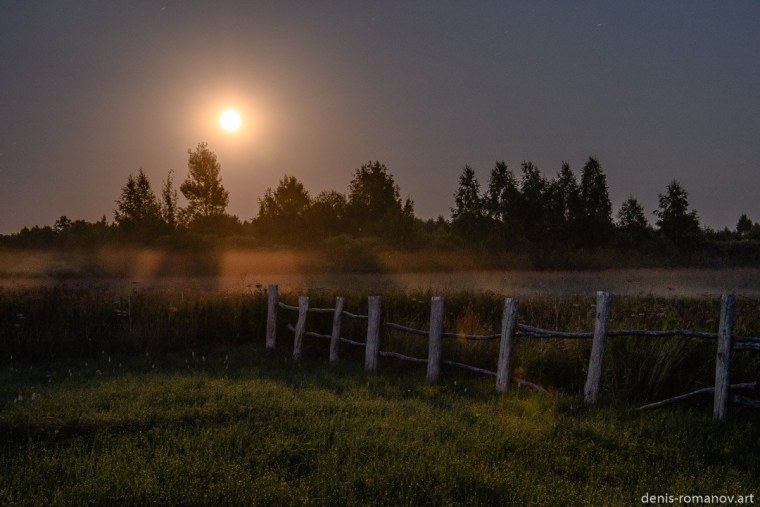 Ночь деревня лето