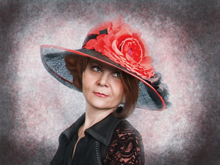 Дама в шляпке