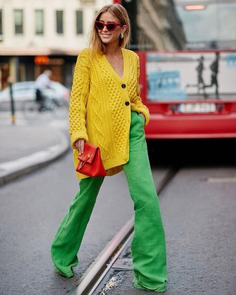 Street Style outfit кардиган