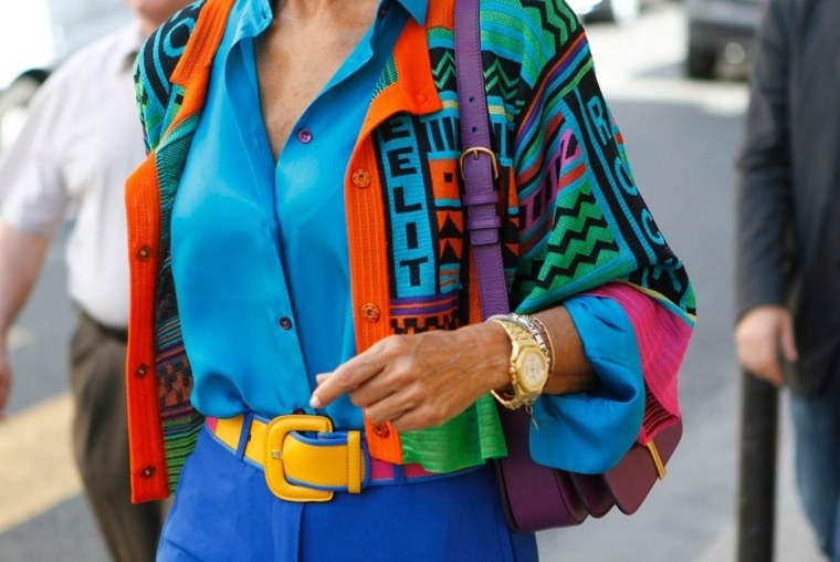 Колор блокинг стрит стайл