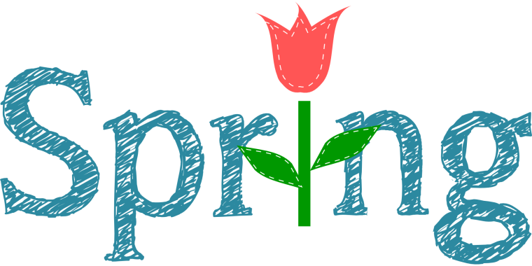 Spring надпись