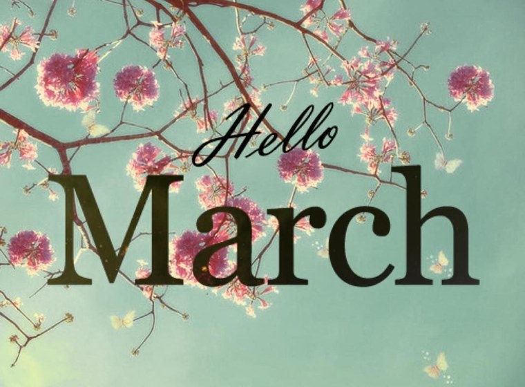 Весна март надпись