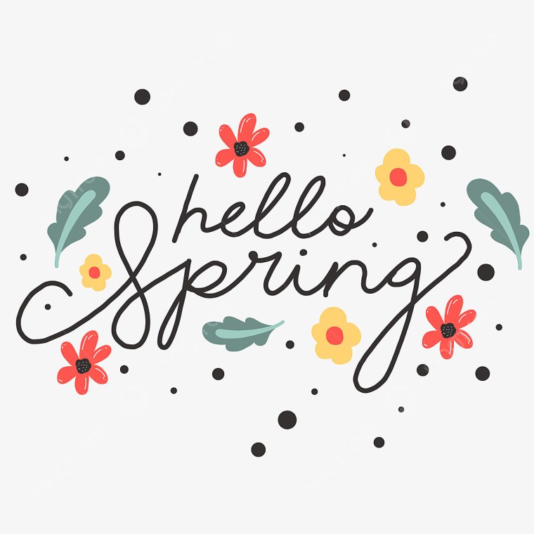 Весна надпись вектор