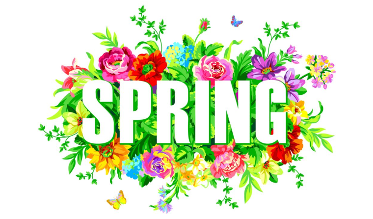 Весна надпись на английском