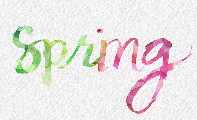 Весна леттеринг