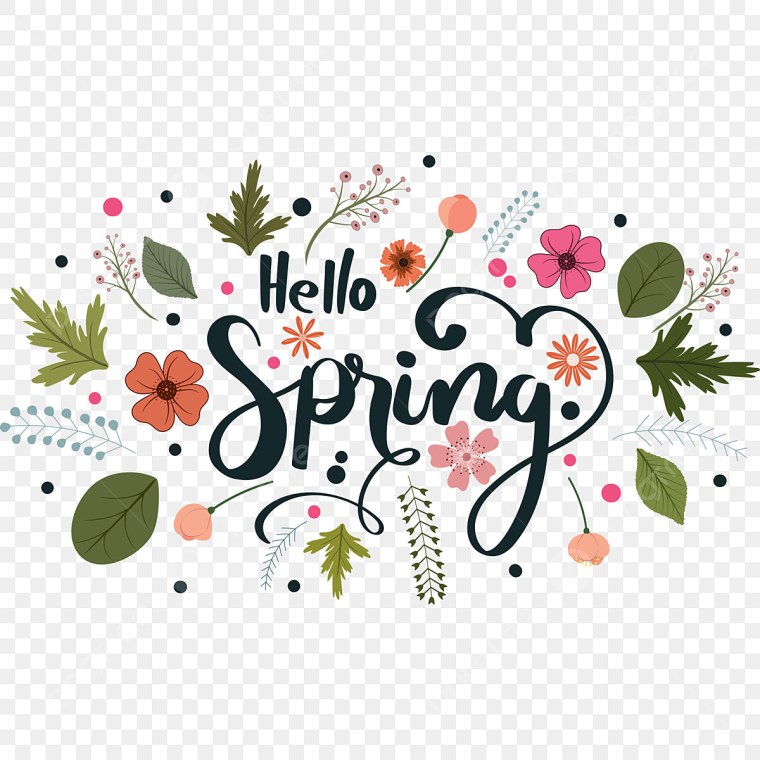 Весна надпись