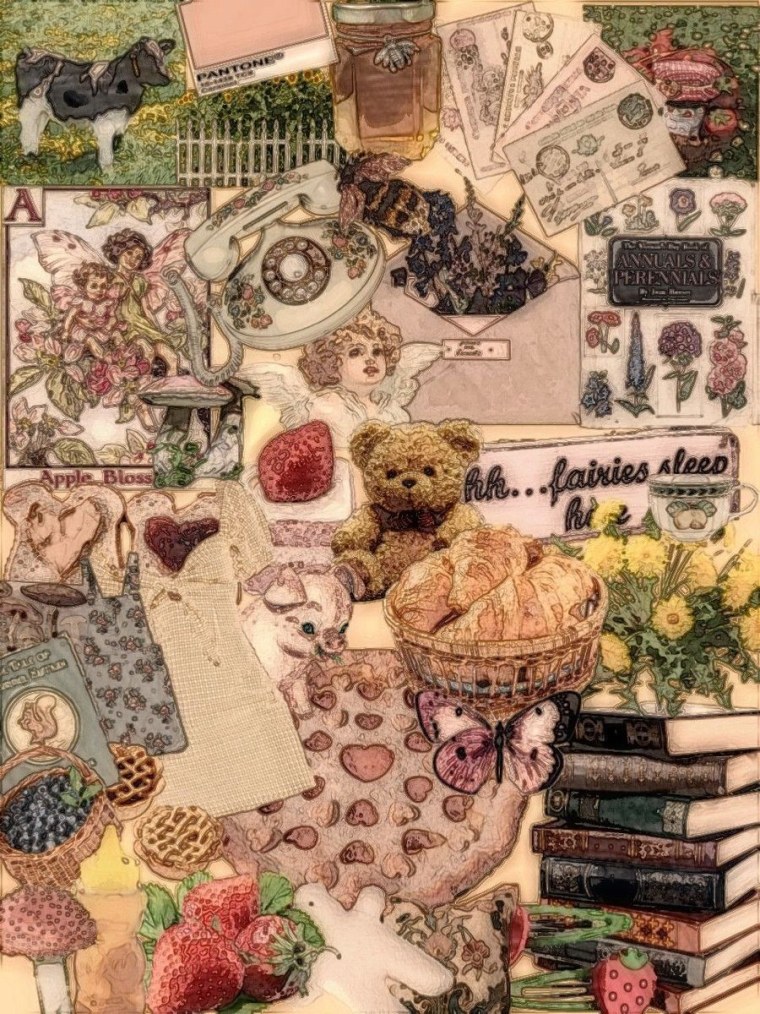 Коллаж винтажный стиль