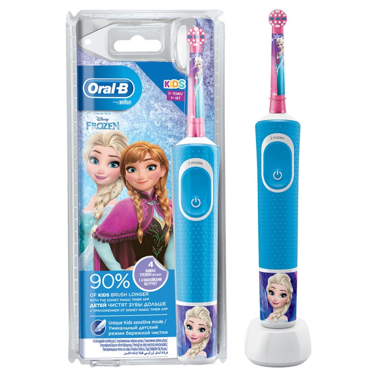 Электрическая зубная щетка oral-b Vitality Kids Frozen d100.413.2k, синий