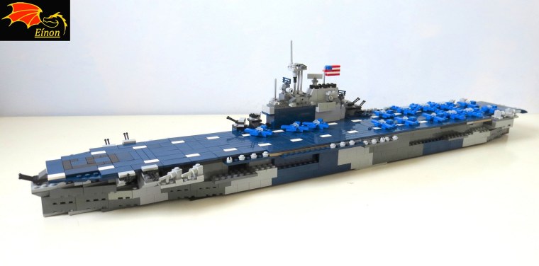 Лего корабль авианосец 75