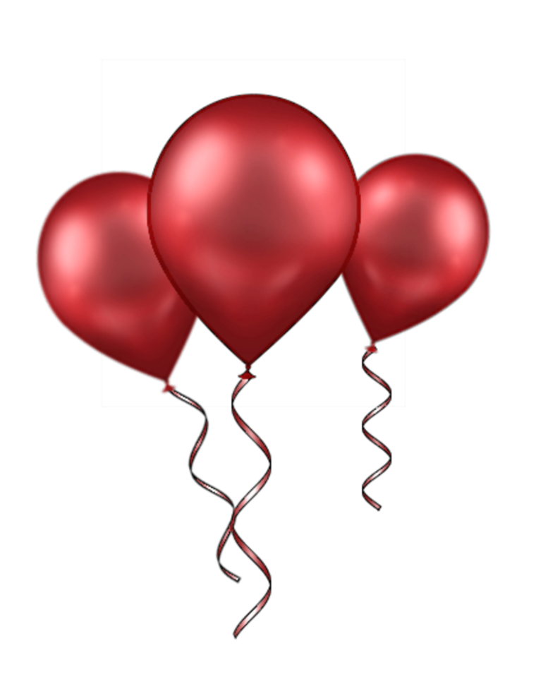 С днём рождения шарики сердечки