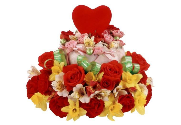 Необычные букеты на прозрачном фоне