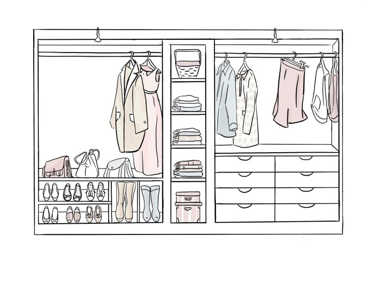 Гардероб набросок