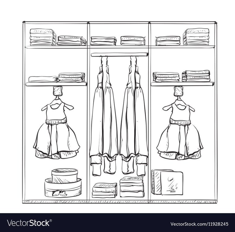 Шкаф раскраска для детей