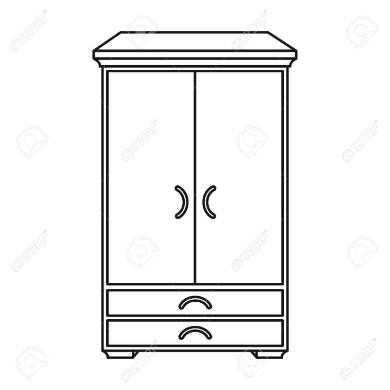 Раскраска шкаф для одежды
