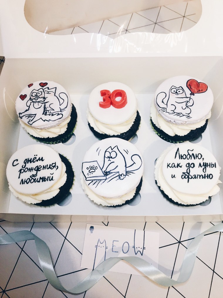Капкейки на др мужу