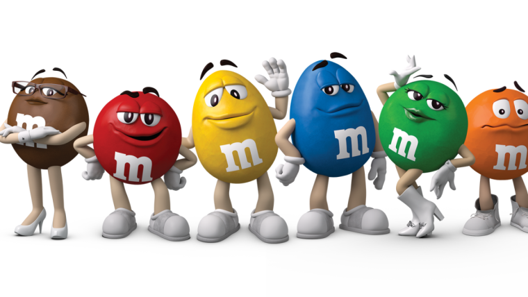 Эм энд ЭМС красный & жёлтый