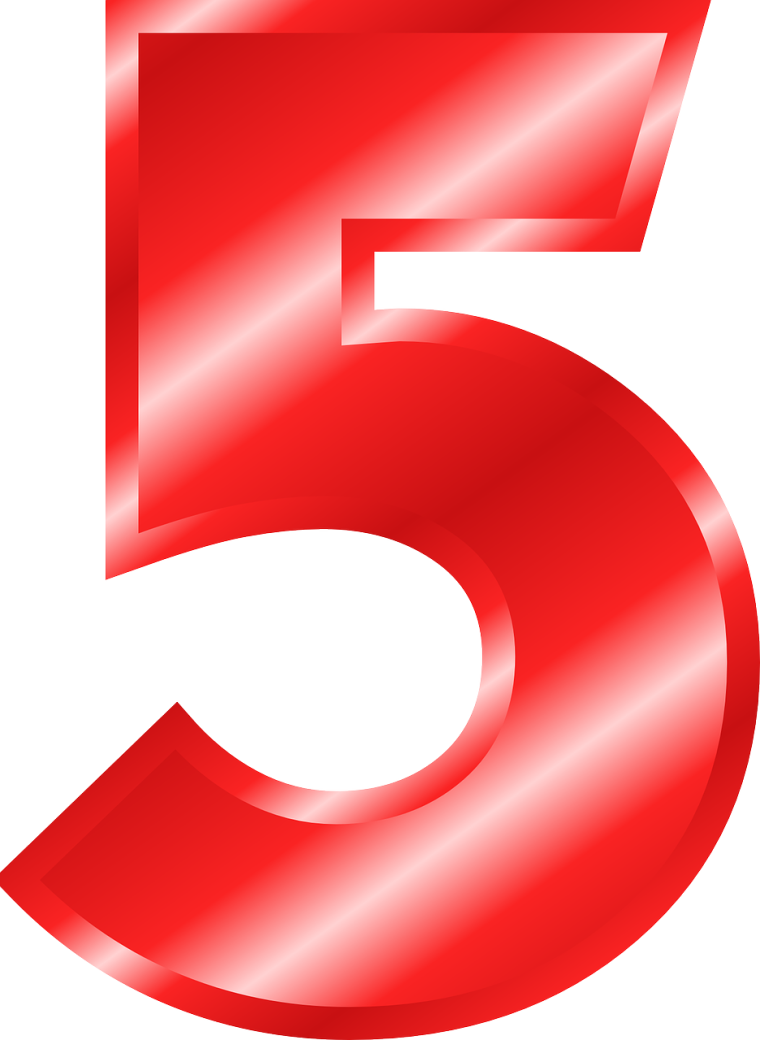 Красивые красные цифры