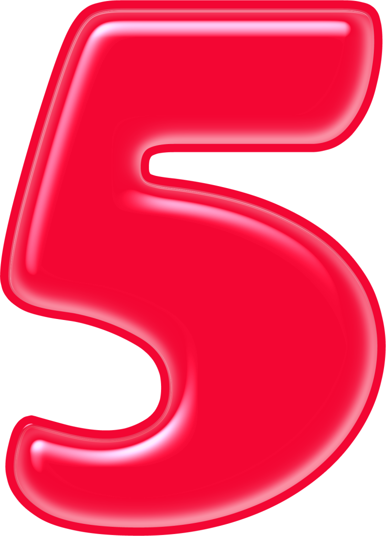 Цифры красные