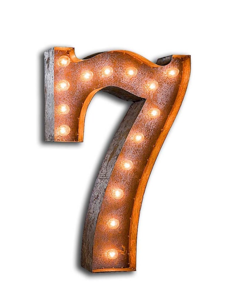 Цифра семь красивая