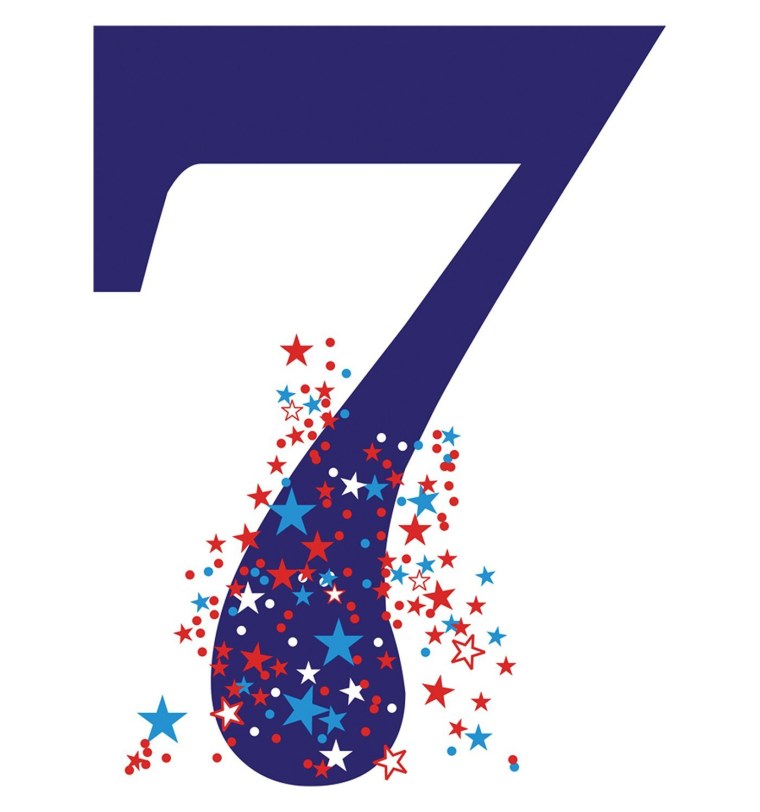 Цифра семь красивая