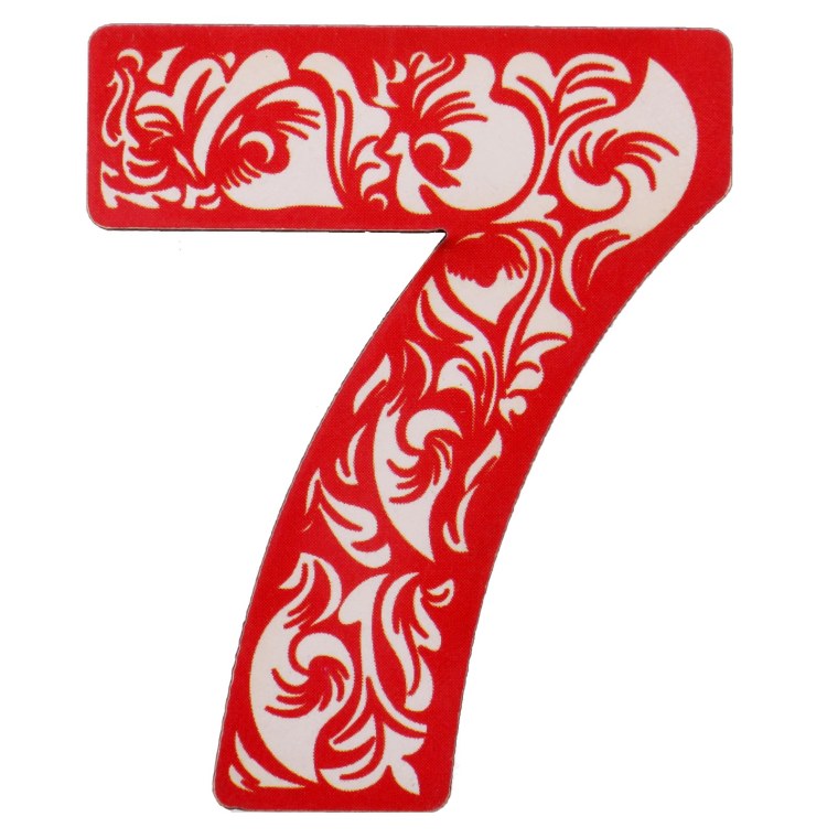 Цифра семь красивая