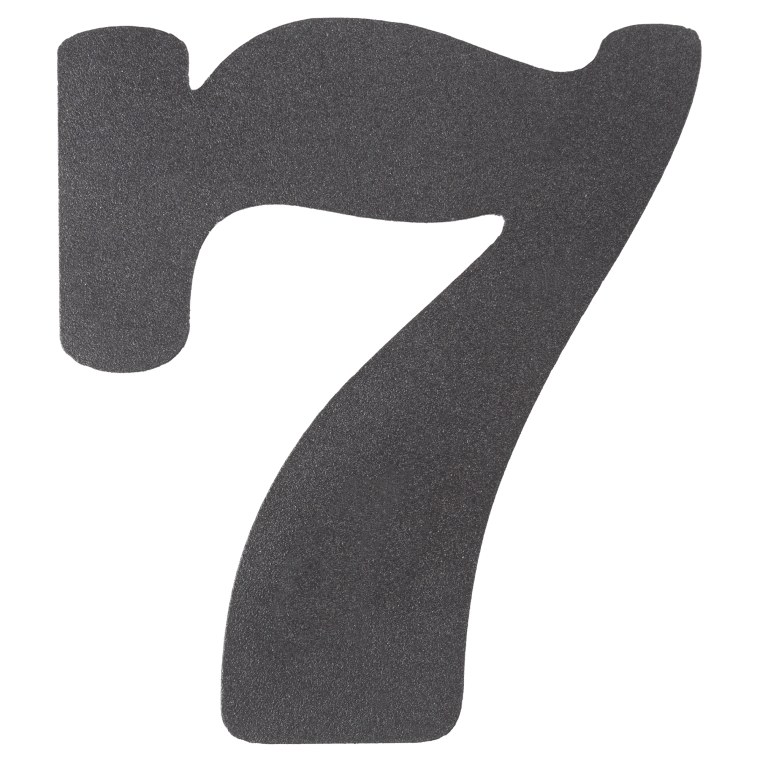 Цифра DUCKANDDOG маленькая 70х65 мм сталь цвет черный