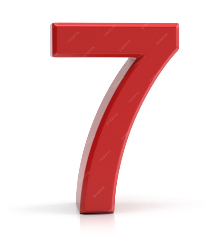 Цифра 7 3д