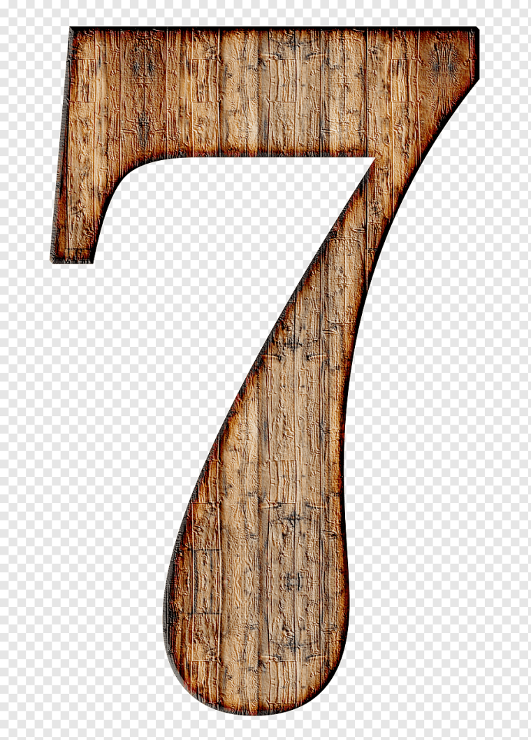 Цифра семь красивая