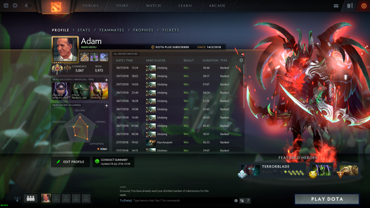 Вин оэйт на героев в доте