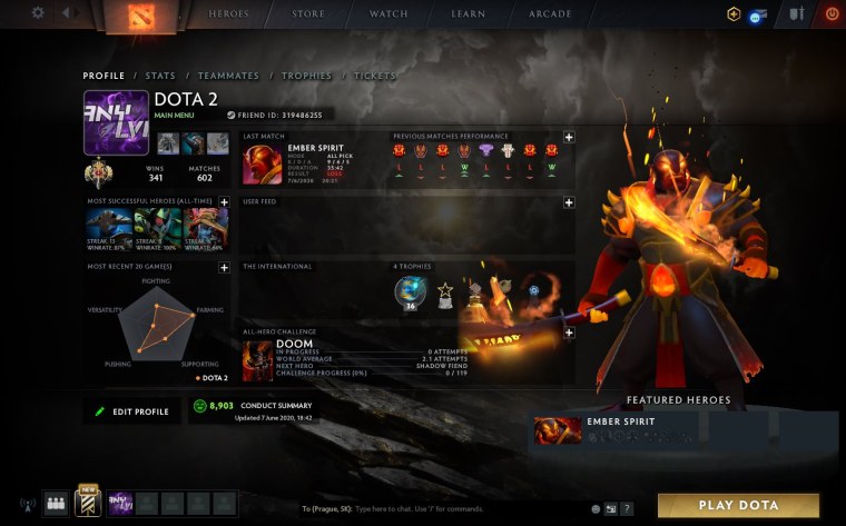 Аккаунт Титан дота 2