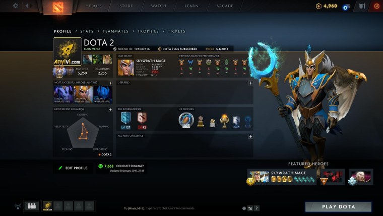 Аккаунты дота 2 Титан скрин