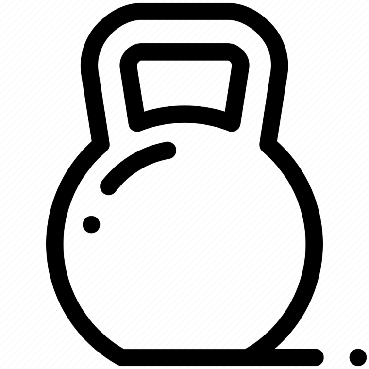 Гиря трафарет