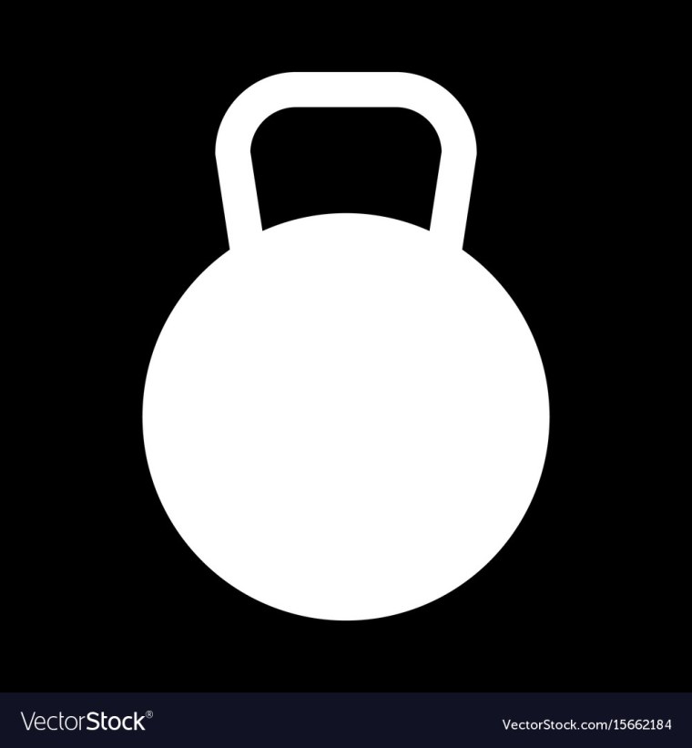 Гиря иконка белая