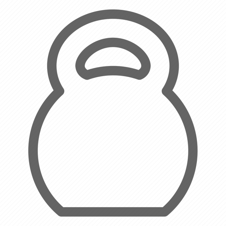 Гиря трафарет