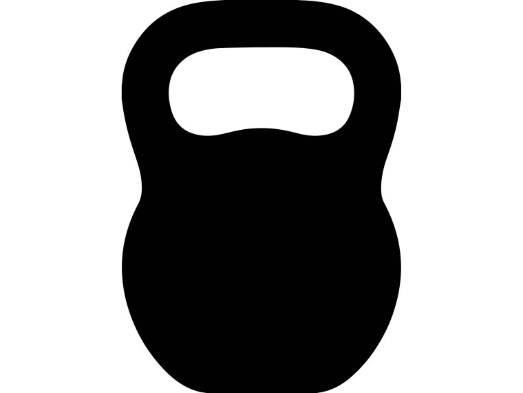 Гиря трафарет