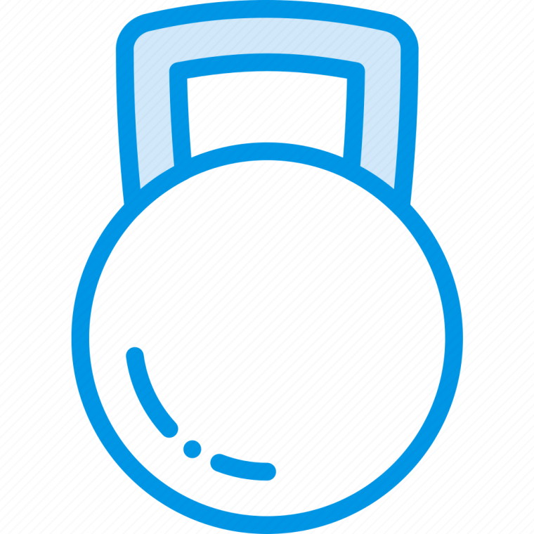 Гиря голубая для метрики