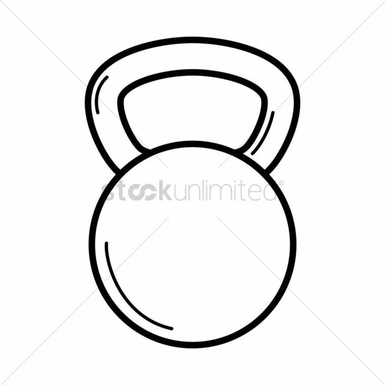 Гиря трафарет