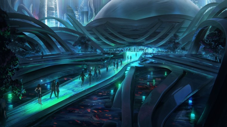 Sci Fi город футуризм